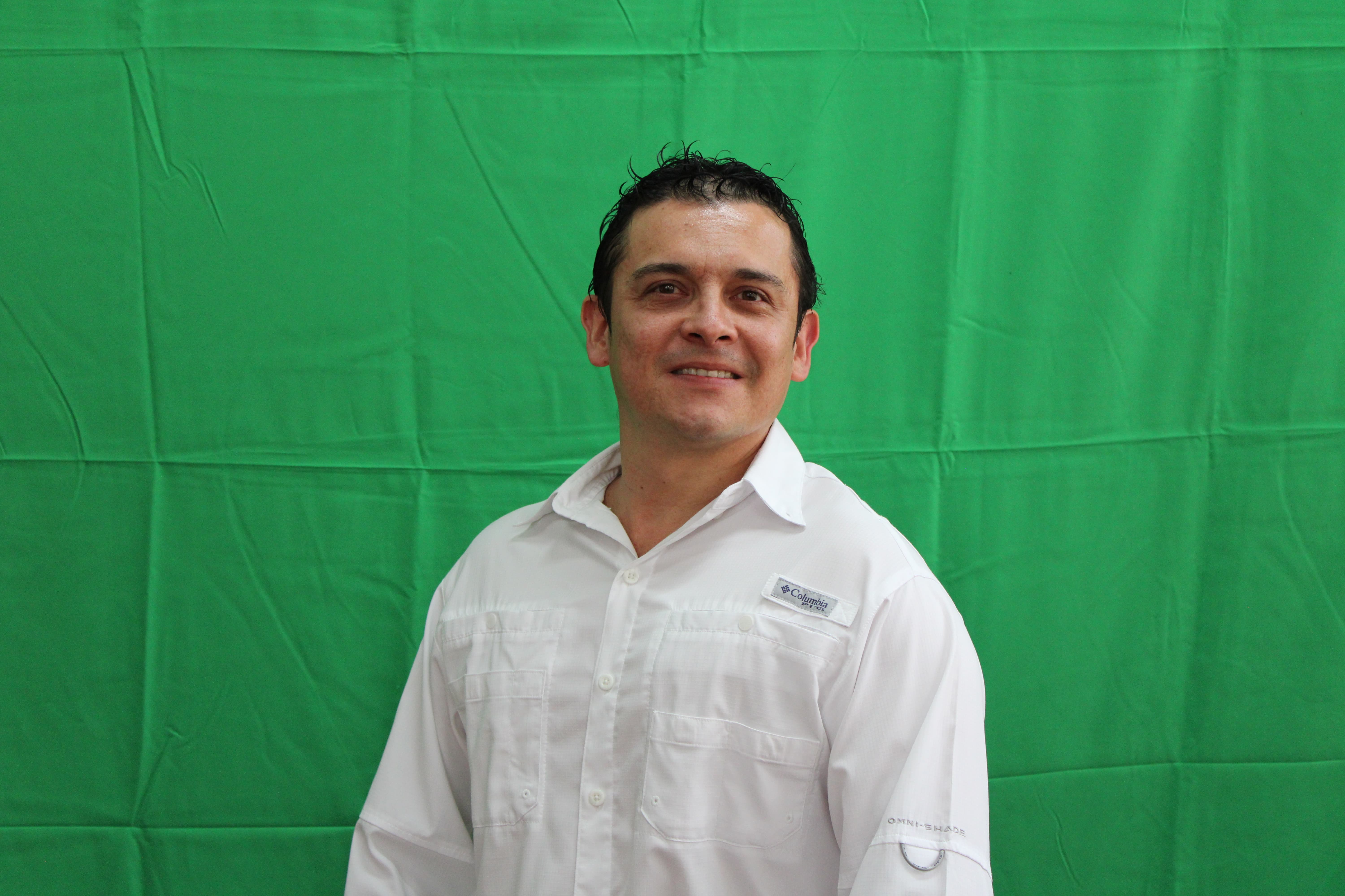 Integrante del equipo administrativo Melvin Conejo
