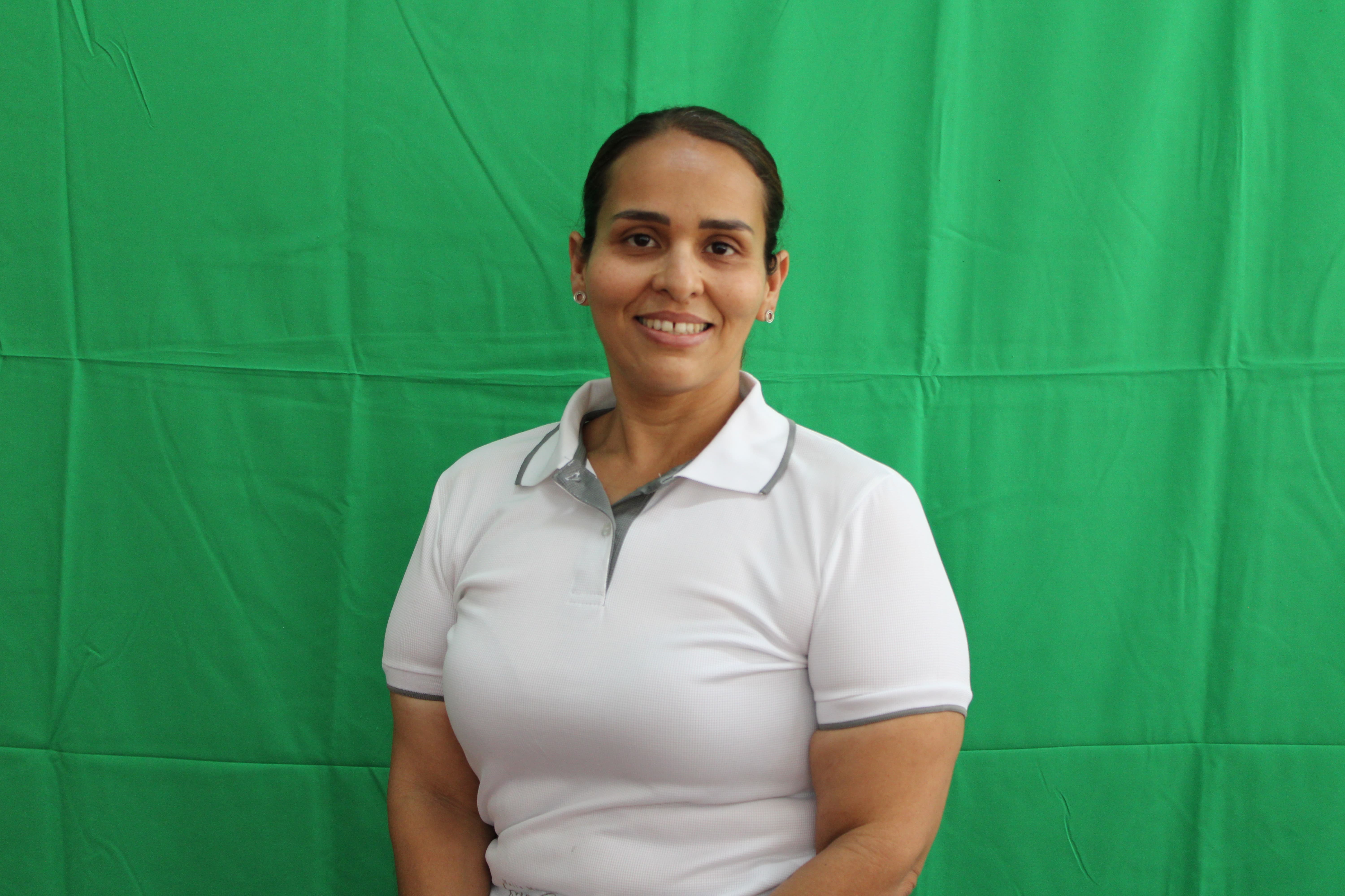 Integrante del departamento de conserjería Pamela Loaiza