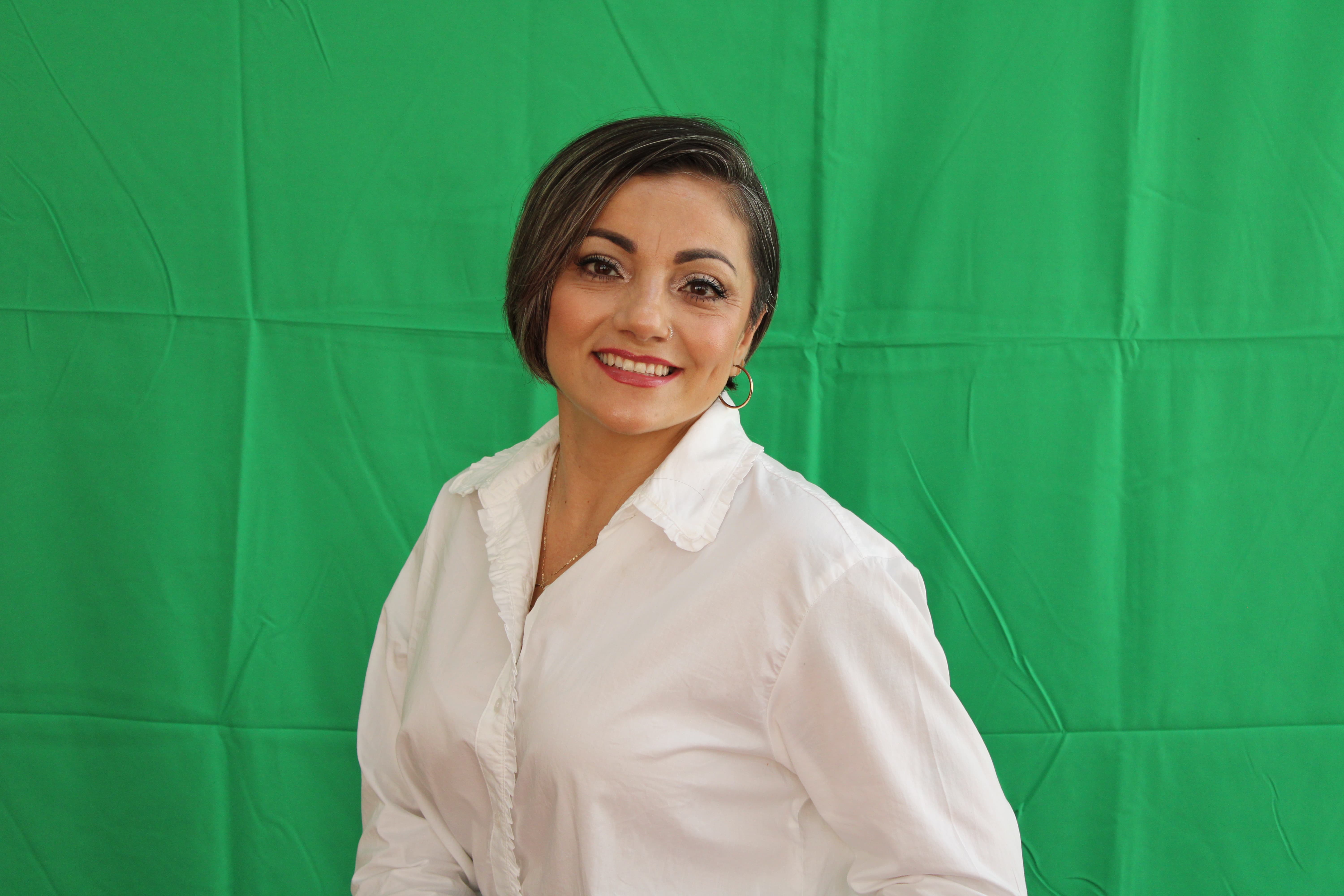 Integrante del departamento de diseño Gabriela González