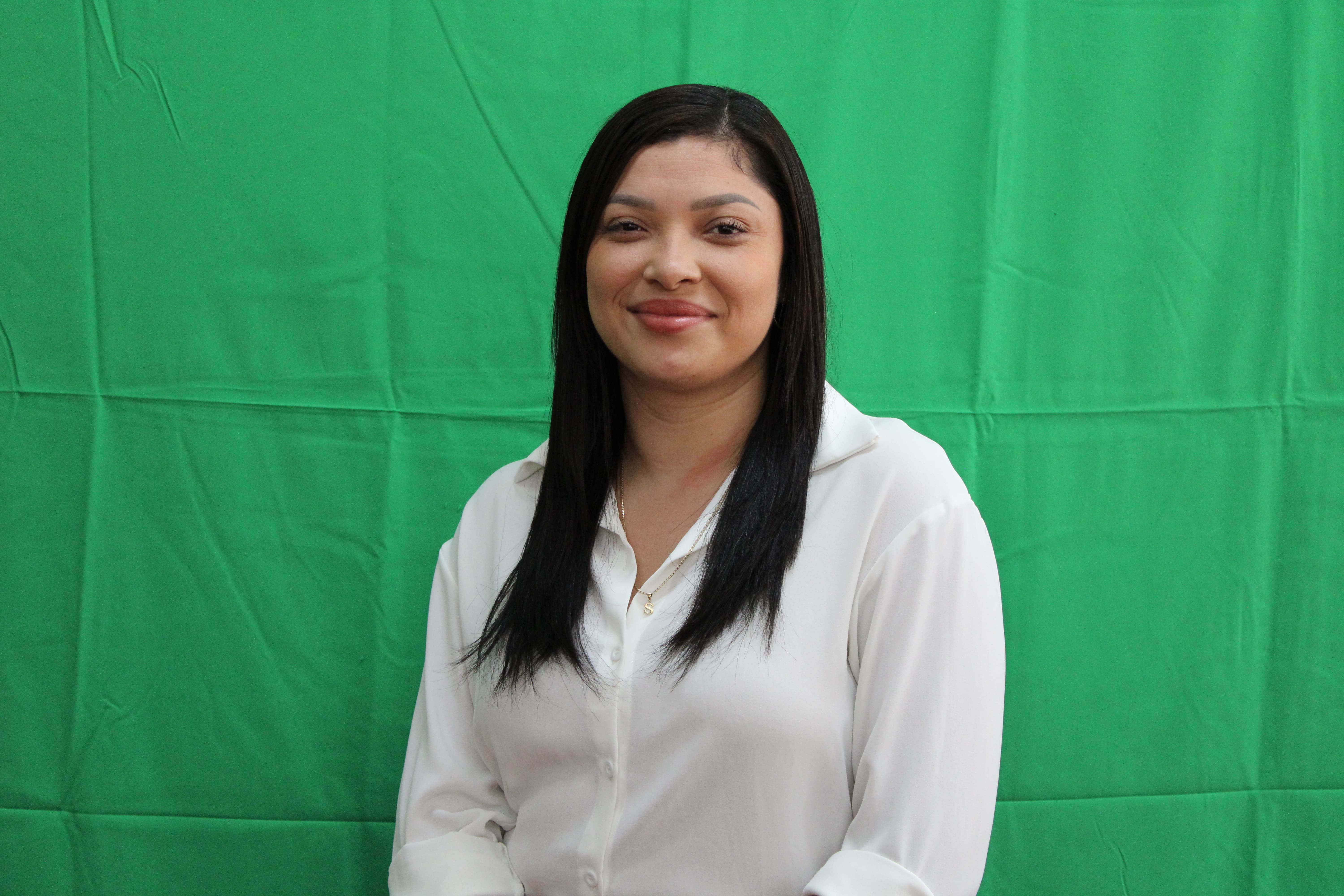 Integrante del departamento de electromecánica Steicy Áviles
