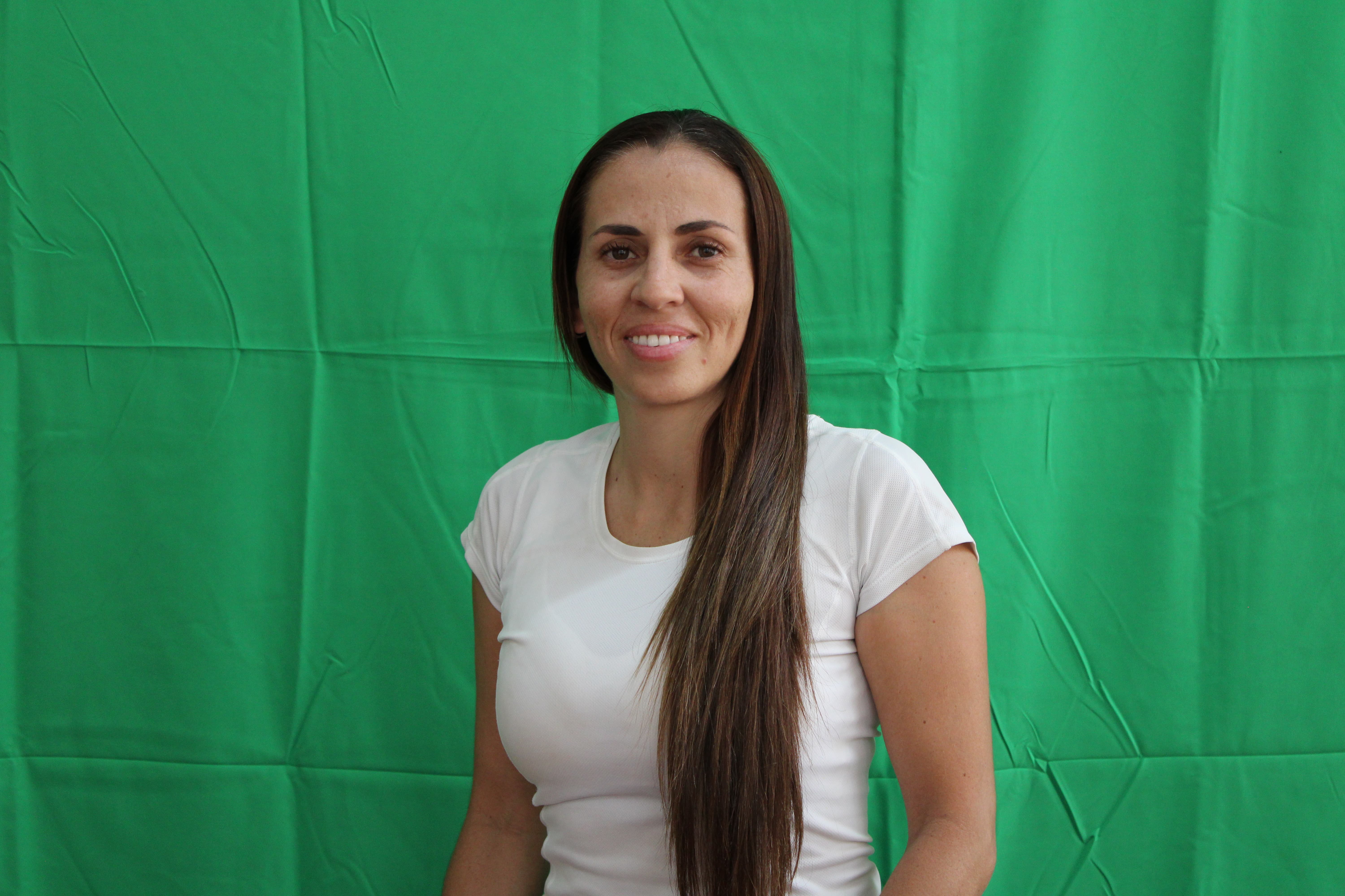Integrante del departamento de educación física Adriana Araya