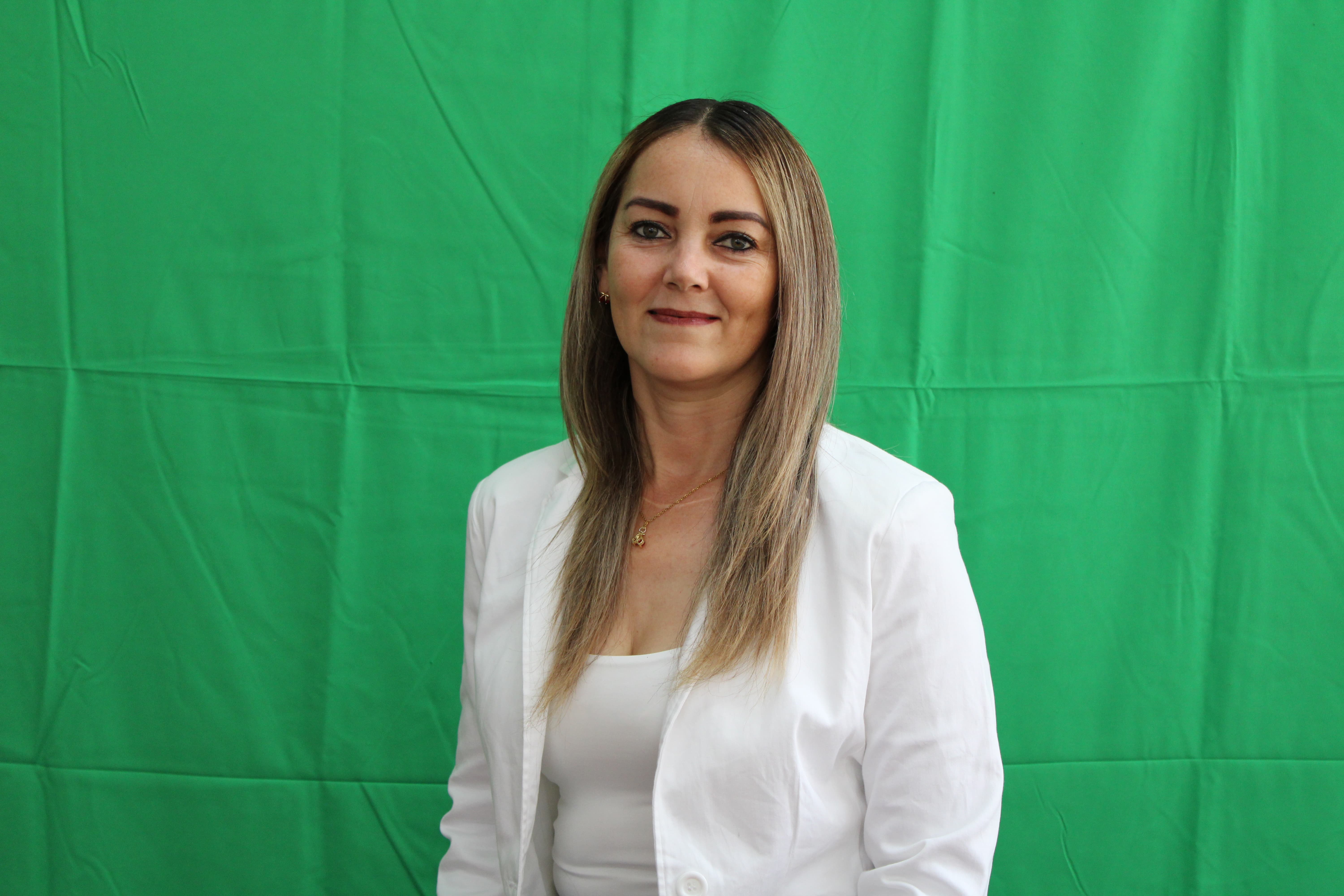 Integrante del departamento de plan nacional Gabriela Mora